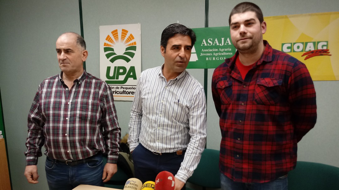 ASAJA, UPA y COAG sacarán unos 40 tractores a la calle para dignificar el sector primario