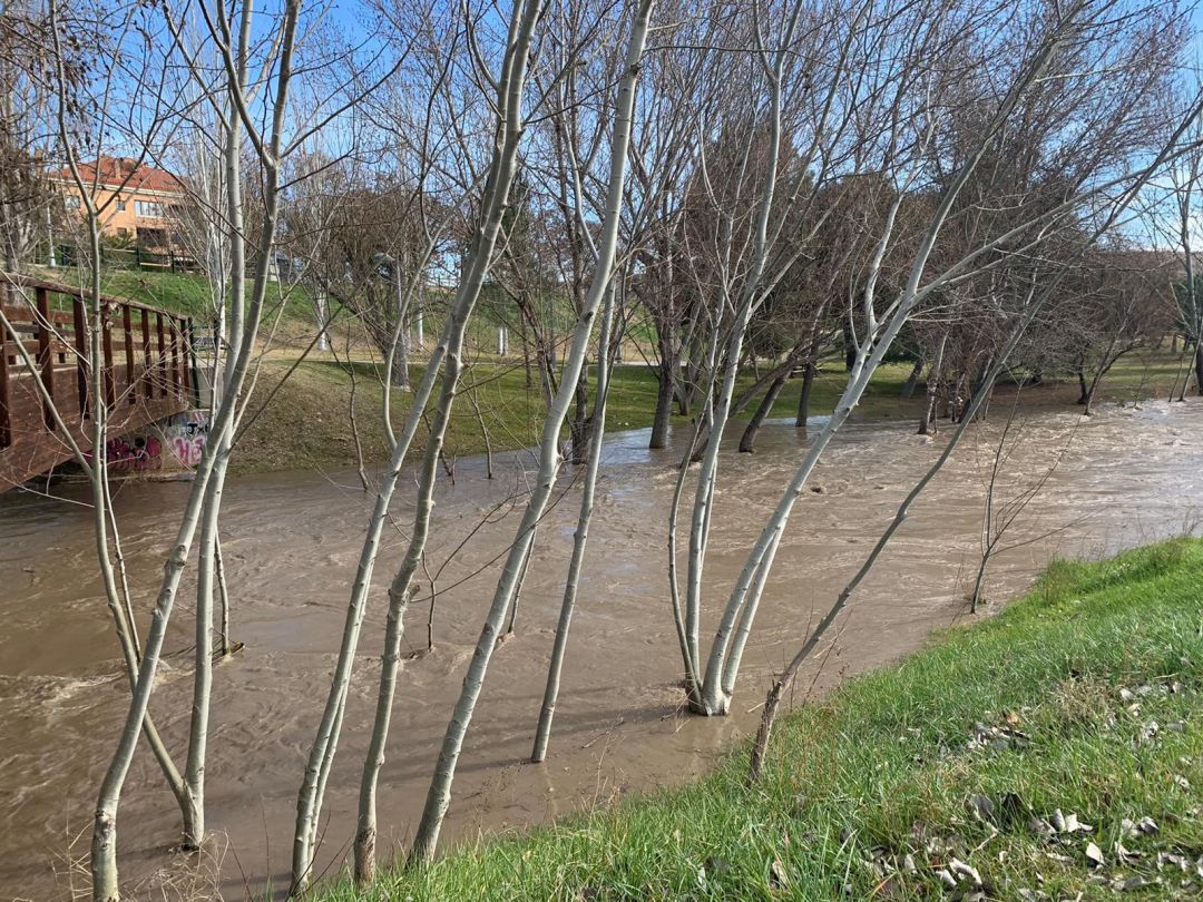 El río Huerva ha aumentado su caudal debido al paso de la borrasca Gloria El río Huerva ha aumentado su caudal debido al paso de la borrasca Gloria