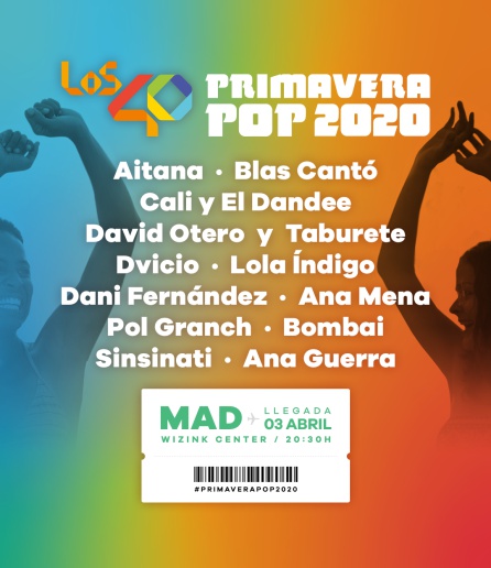 Cartel de Madrid - Festival LOS40 Primavera Pop 2020 Cartel de Madrid - Festival LOS40 Primavera Pop 2020