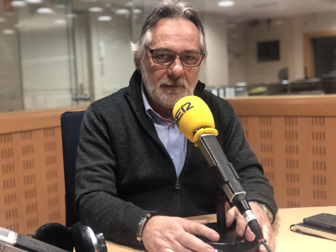 Josep Maria Vergés durant l'entrevista a Soroll Josep Maria Vergés durant l'entrevista a Soroll