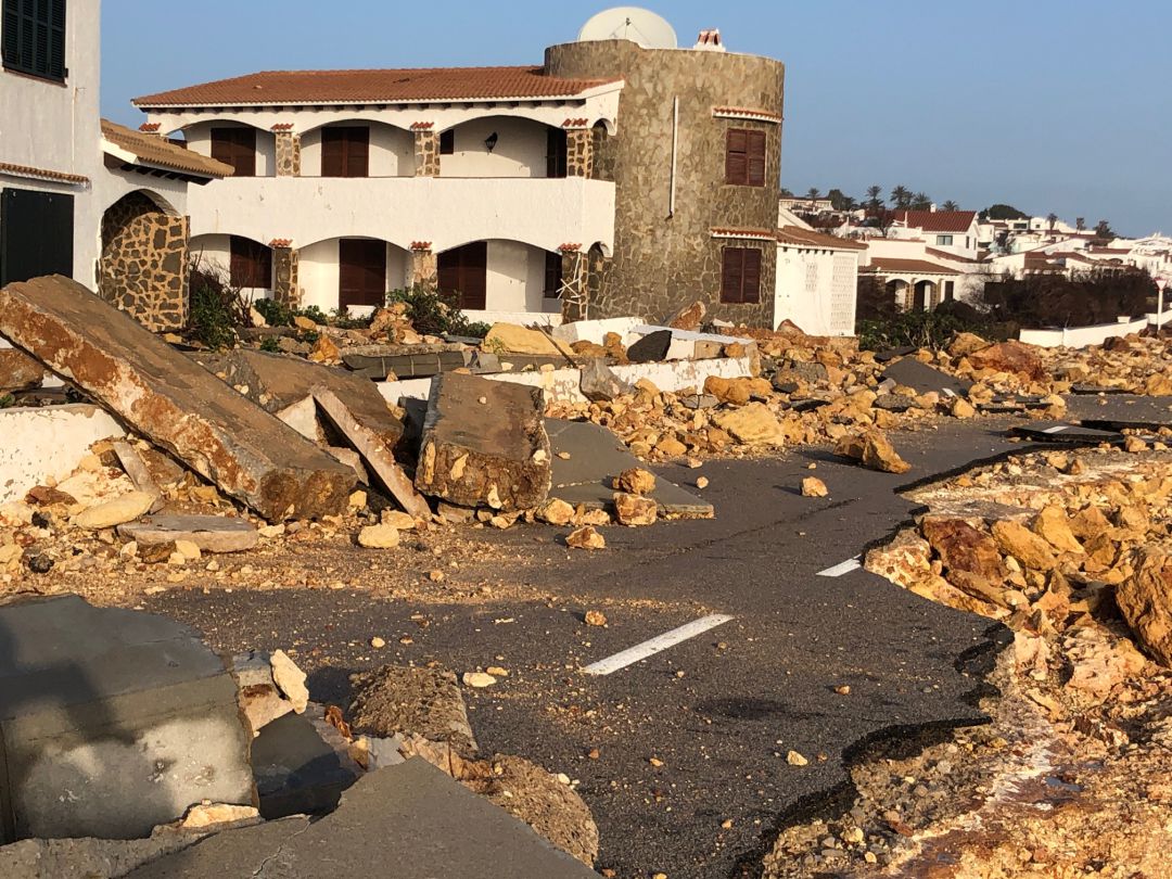 Destrozos en S'Algar Destrozos en S'Algar