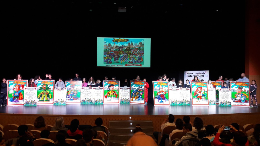 Los colegios de Logroño celebran el 'Día de la Paz' con la 'Banda de los Supercuidados'