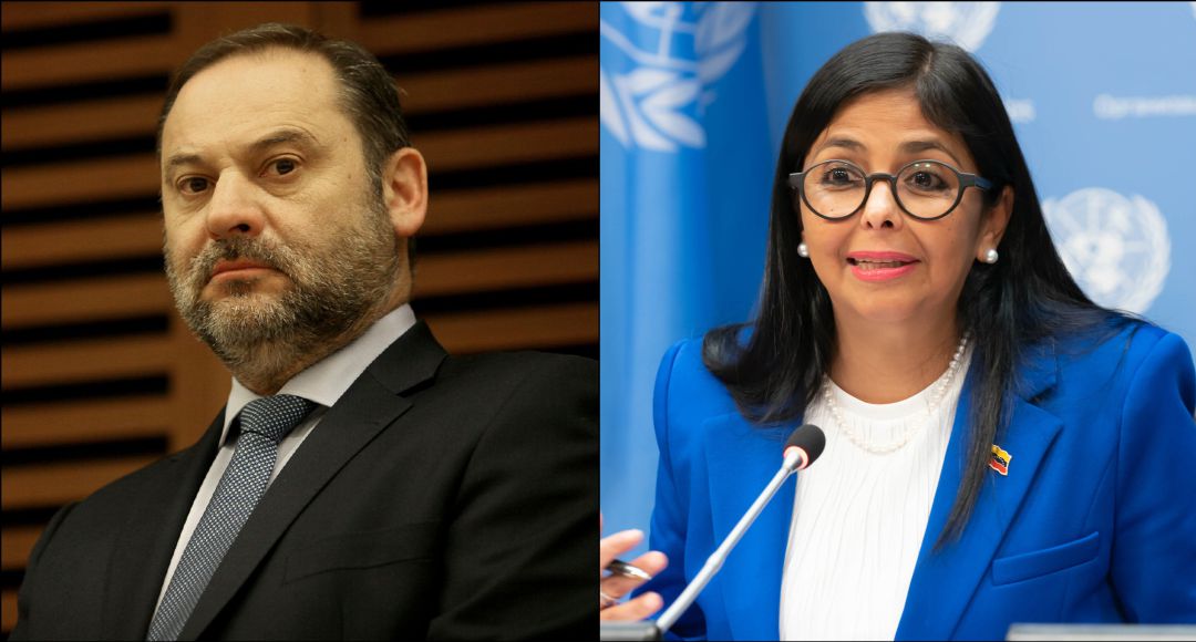 José Luis Ábalos y Delcy Rodríguez José Luis Ábalos y Delcy Rodríguez