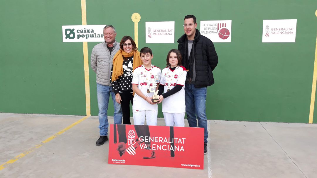 El Alevín A de Ondara, campeón provincial de frontón parejas El Alevín A de Ondara, campeón provincial de frontón parejas