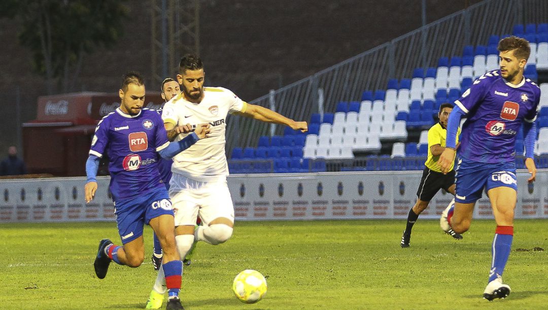 Imagen de Edgar Agudi, el autor del gol de la vicotria del Guadalajara en el partido de ida en el Escartín (1-0) Imagen de Edgar Agudi, el autor del gol de la vicotria del Guadalajara en el partido de ida en el Escartín (1-0)