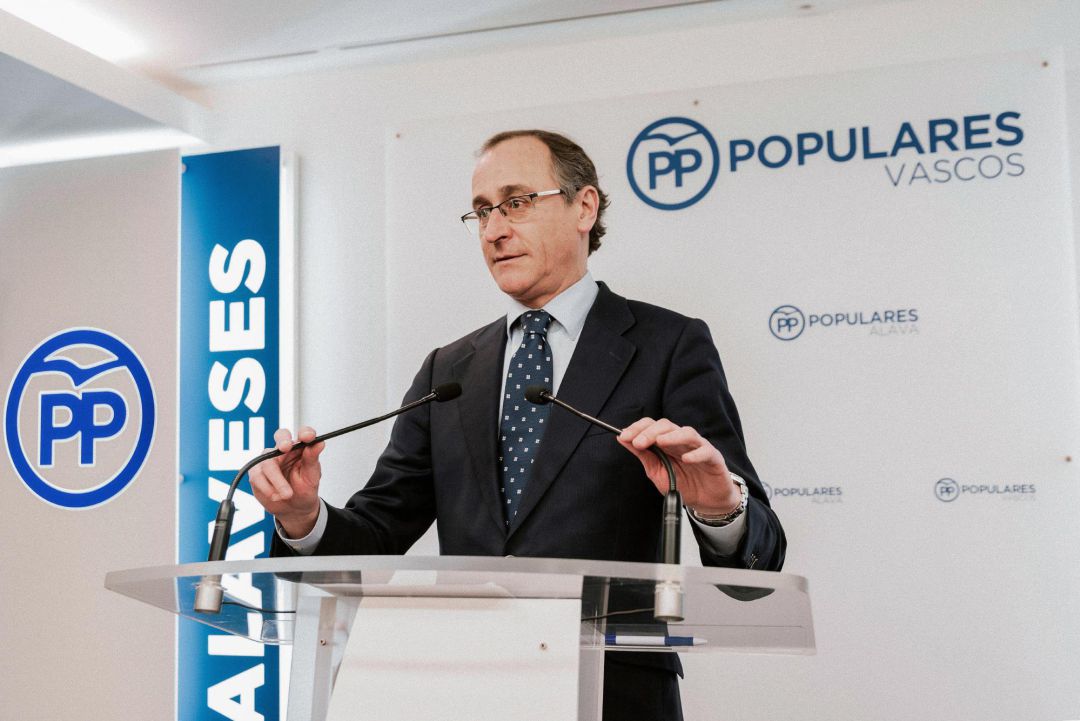 El presidente de los populares vasco, Alfonso Alonso El presidente de los populares vasco, Alfonso Alonso