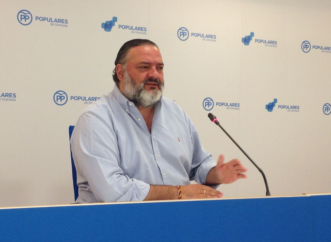 Pablo García, nuevo presidente del PP de Granada, en una imagen anterior en la sede del partido Pablo García, nuevo presidente del PP de Granada, en una imagen anterior en la sede del partido