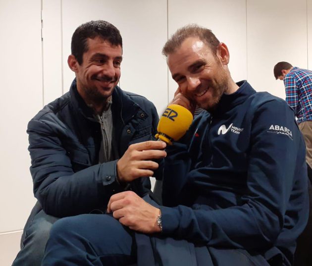 Alejandro Valverde junto a nuestro compañero Pedro Fullana Alejandro Valverde junto a nuestro compañero Pedro Fullana