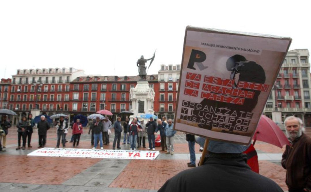 Imagen de archivo de una concentración de 'Parados en movimiento' Imagen de archivo de una concentración de 'Parados en movimiento'