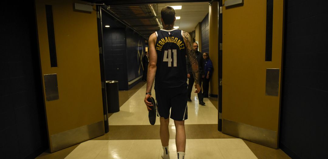 Juancho Hernángomez, a su salida del partido ante los Jazz Juancho Hernángomez, a su salida del partido ante los Jazz