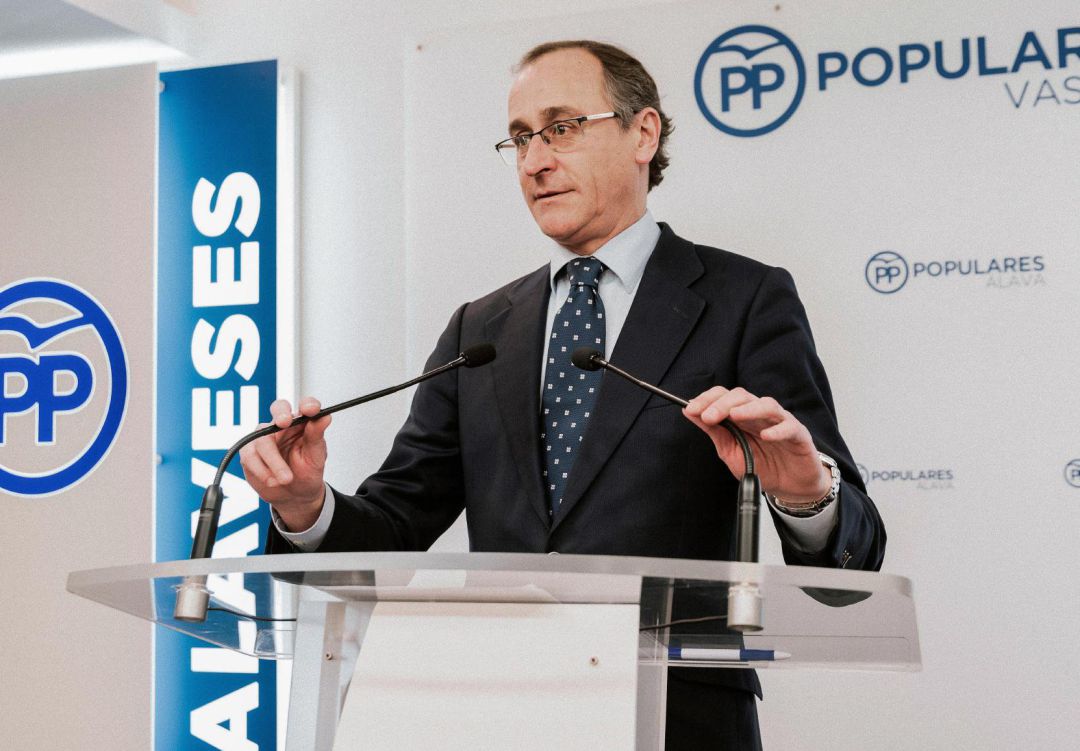 El presidente de los populares vascos, Alfonso Alonso El presidente de los populares vascos, Alfonso Alonso