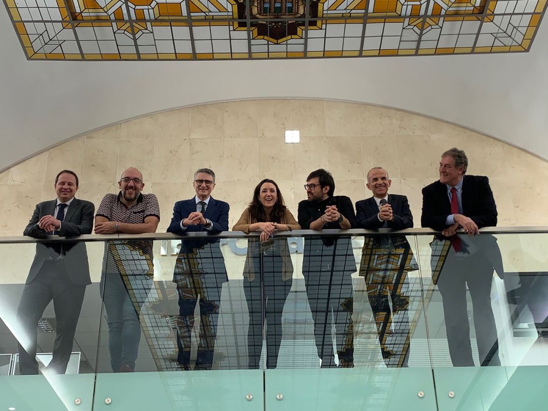 Michel Salas, Javier Ajenjo, Emilio de Domingo, Laura Sebastian, Juan Carlos De la Fuente, Jesús Les y Fernando Arcega Michel Salas, Javier Ajenjo, Emilio de Domingo, Laura Sebastian, Juan Carlos De la Fuente, Jesús Les y Fernando Arcega