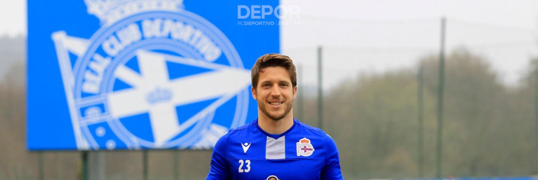 Keko Gontán en su llegada al Deportivo Keko Gontán en su llegada al Deportivo