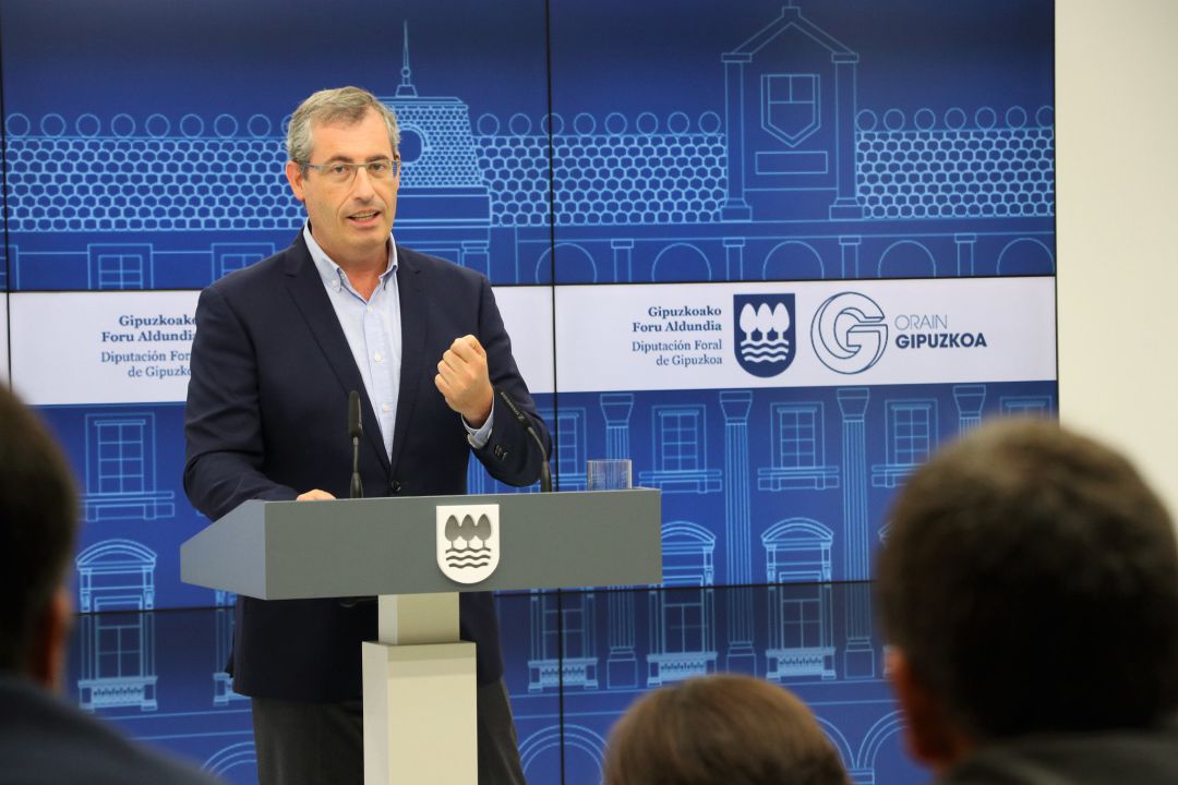 El diputado general de Gipuzkoa, Markel Olano, en una imagen de archivo. El diputado general de Gipuzkoa, Markel Olano, en una imagen de archivo.