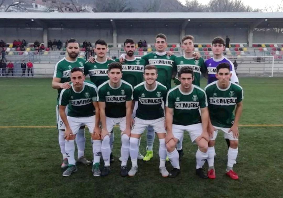 Once del Úbeda Viva durante el último partido contra el Quesada Once del Úbeda Viva durante el último partido contra el Quesada