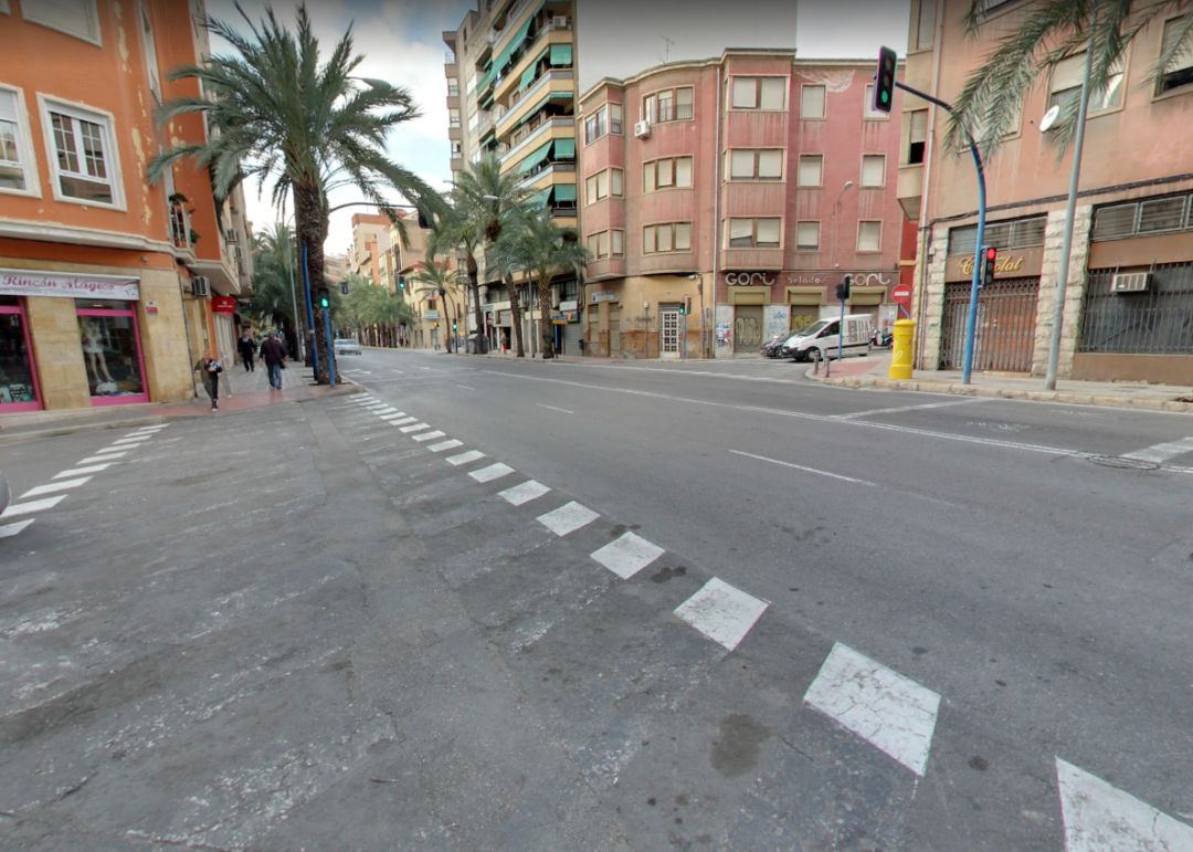 Imagen de una calle de Alicante Imagen de una calle de Alicante