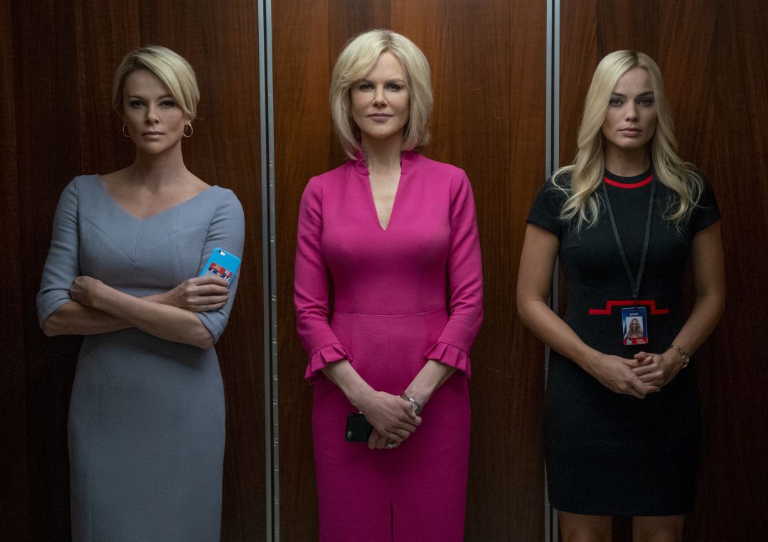 Charlize Theron, Nicole Kidman y Margot Robbie en El Escándalo. Charlize Theron, Nicole Kidman y Margot Robbie en El Escándalo.
