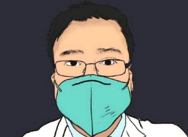 Dibujo del doctor chino fallecido.