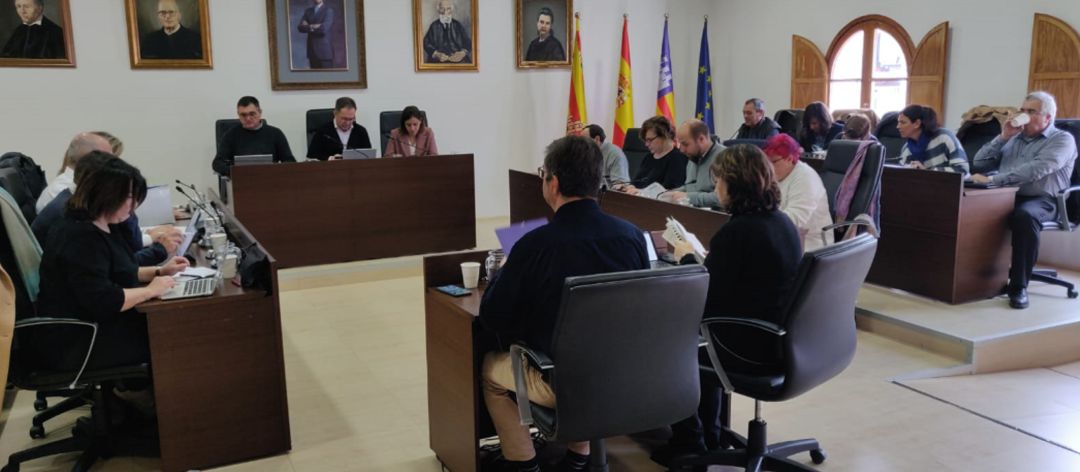 Imagen de un pleno del Ayuntamiento de Sant Josep Imagen de un pleno del Ayuntamiento de Sant Josep