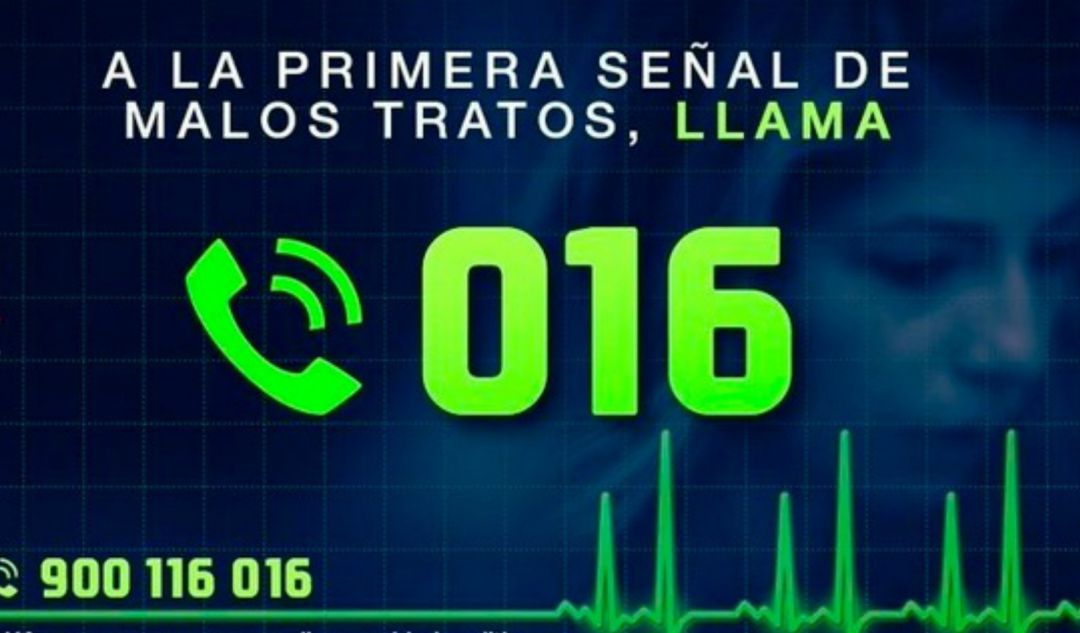 Teléfono 016 para denunciar la violencia machista Teléfono 016 para denunciar la violencia machista