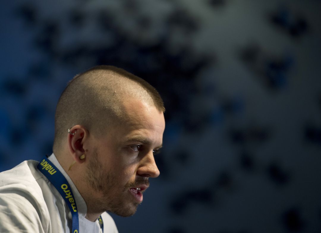 'Dabiz' Muñoz durante un acto gastronómico 'Dabiz' Muñoz durante un acto gastronómico