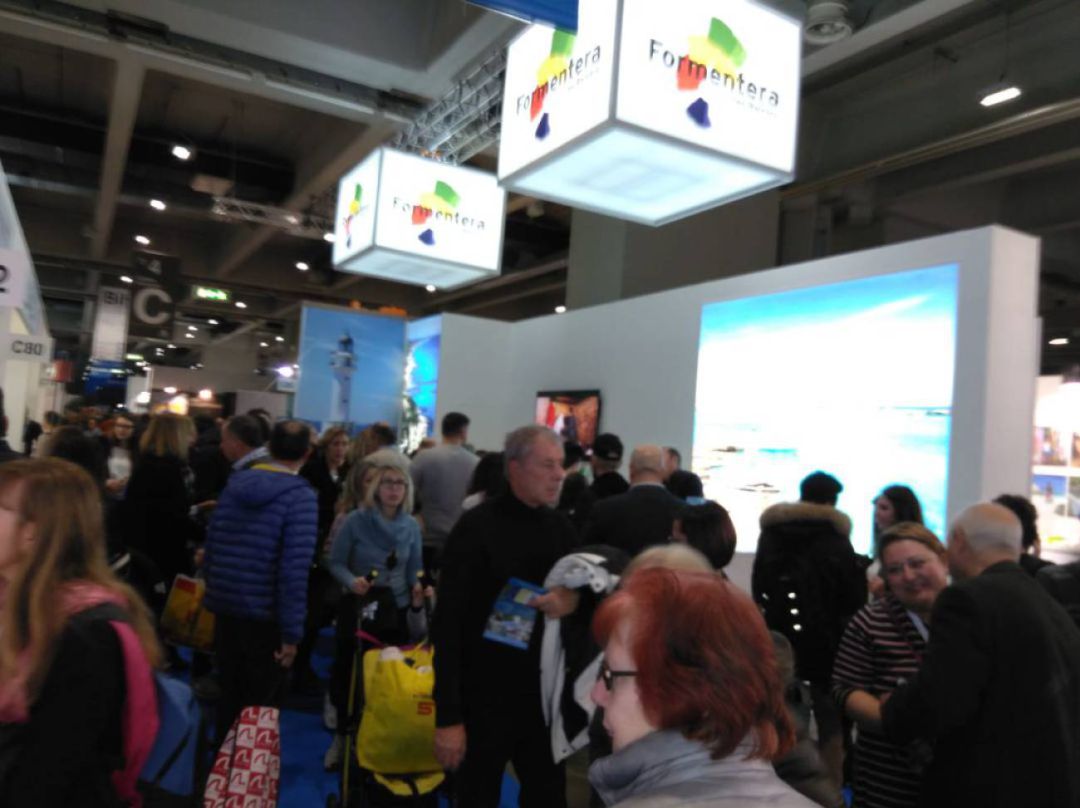 Imagen del stand de Formentera en la pasada edición de la BIT de Milán Imagen del stand de Formentera en la pasada edición de la BIT de Milán