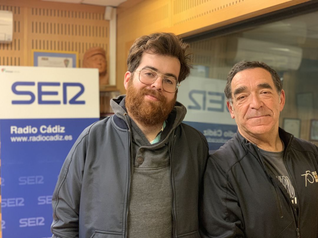 Adrián Pino y Bruto Pomeroy, en los estudios de la SER en Cádiz Adrián Pino y Bruto Pomeroy, en los estudios de la SER en Cádiz