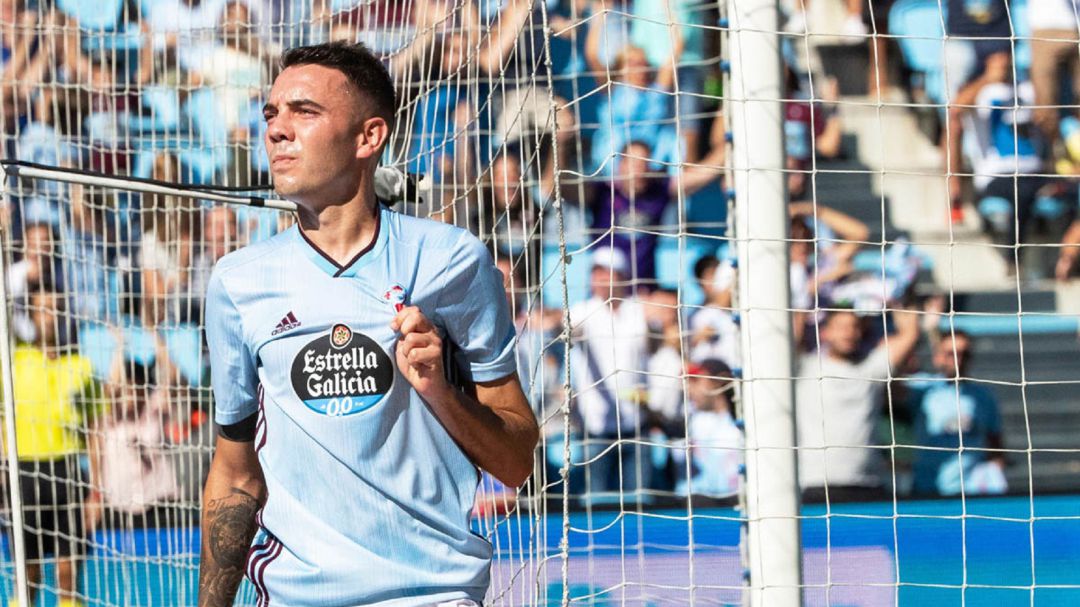 Aspas celebra un gol en Balaídos esta temporada Aspas celebra un gol en Balaídos esta temporada
