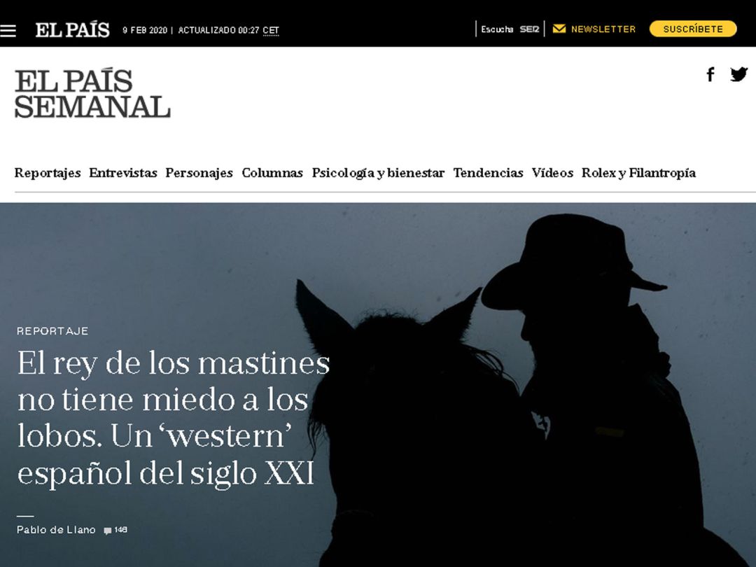 Reportaje sobre el ganadero Fernando Rodríguez Tábara en la edición digital de EPS Reportaje sobre el ganadero Fernando Rodríguez Tábara en la edición digital de EPS