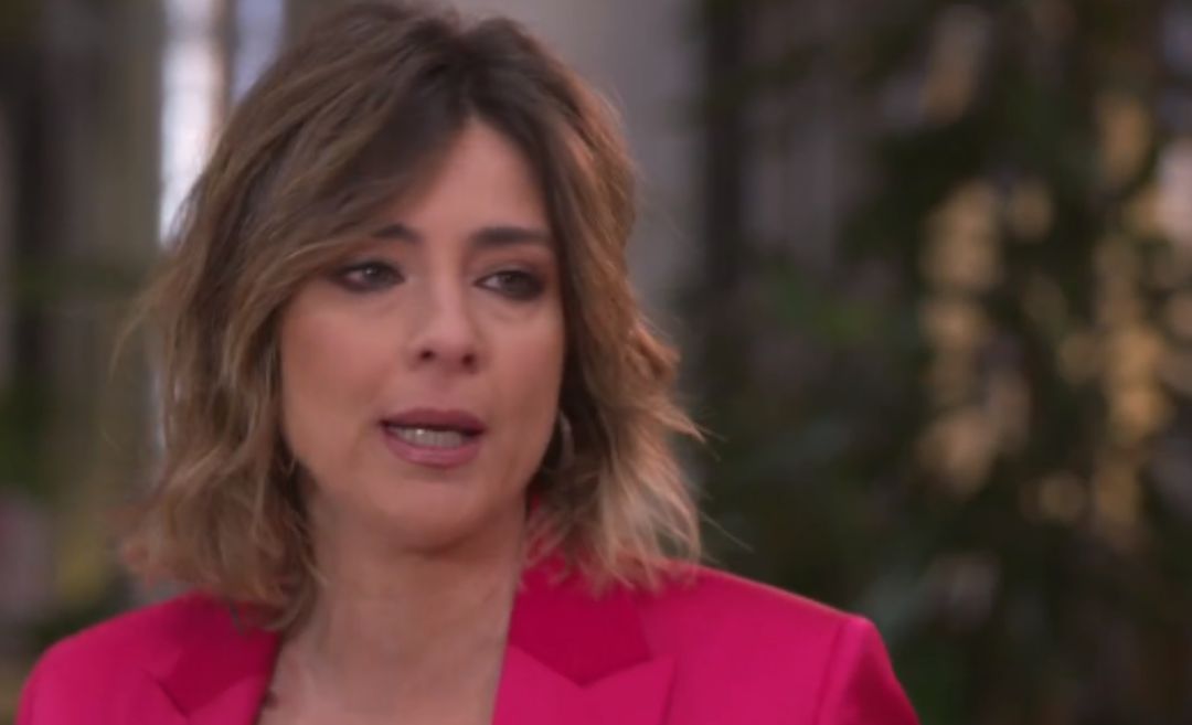 Sandra Barneda visiblemente emocionada por las palabras de Christopher. Sandra Barneda visiblemente emocionada por las palabras de Christopher.