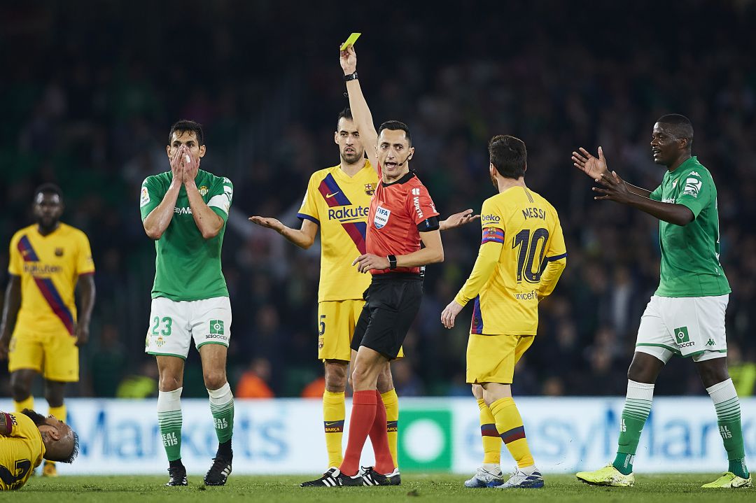 Sánchez Martínez, en el Betis - Barcelona. Sánchez Martínez, en el Betis - Barcelona.