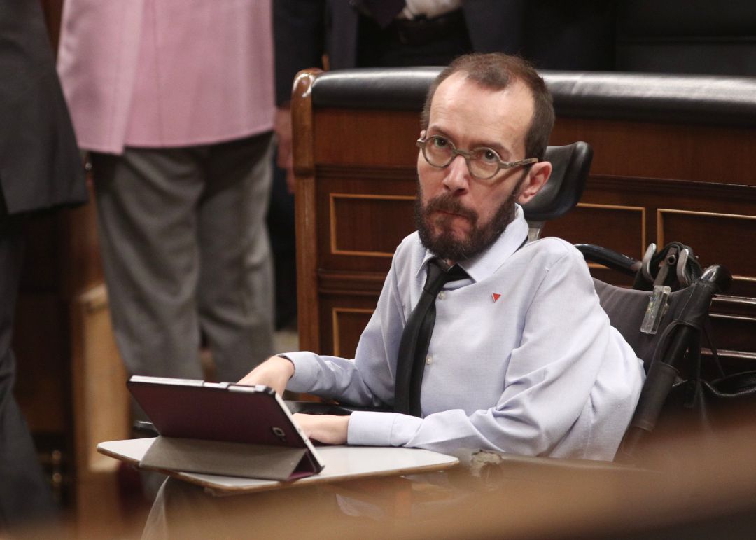 El portavoz de Unidas Podemos en el Congreso de los Diputados, Pablo Echenique. El portavoz de Unidas Podemos en el Congreso de los Diputados, Pablo Echenique.