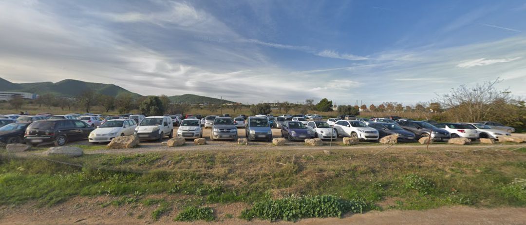 Imagen del aparcamiento de sa Jovería Imagen del aparcamiento de sa Jovería
