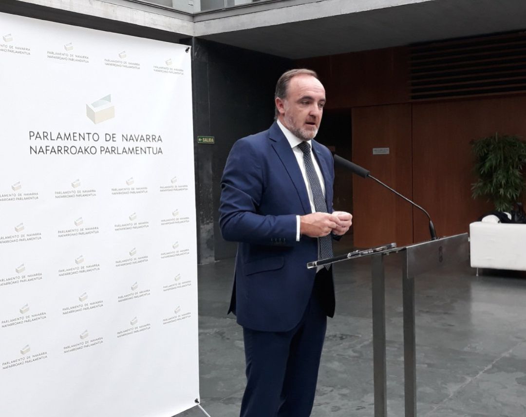Javier Esparza, portavoz parlamentario de Navarra Suma Javier Esparza, portavoz parlamentario de Navarra Suma