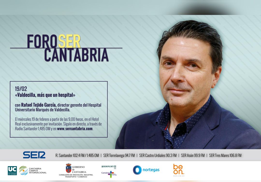 El doctor Rafael Tejido, nuevo ponente de Foro SER Cantabria