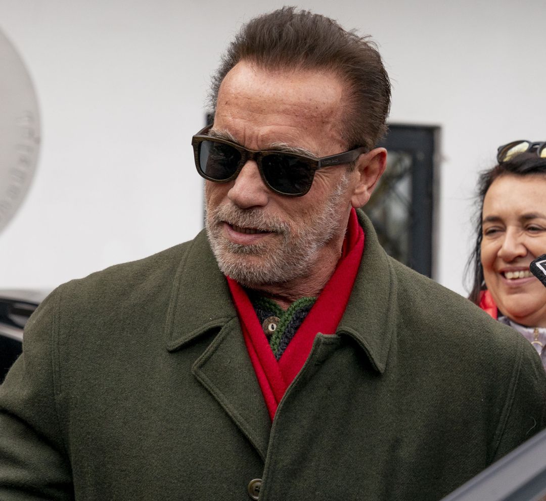 El actor Arnold Schwarzenegger durante una visita a una competición. El actor Arnold Schwarzenegger durante una visita a una competición.