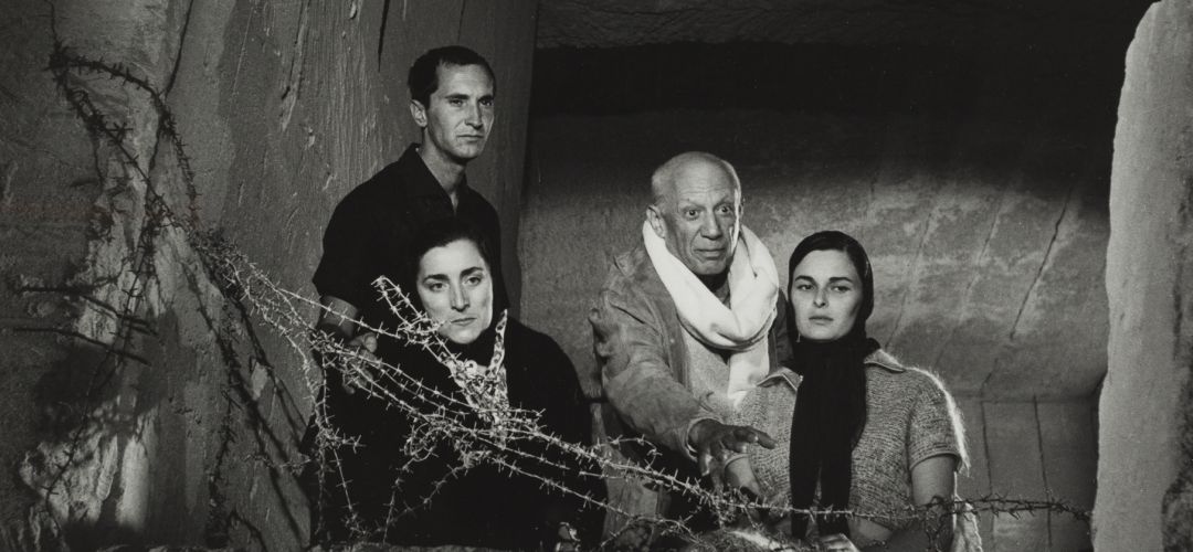 Picasso en el rodaje de la película 'El testamento de Orfeo' con Jacqueline Roque Picasso en el rodaje de la película 'El testamento de Orfeo' con Jacqueline Roque