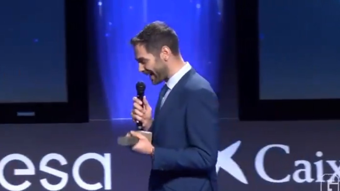 El emotivo discurso de José Manuel Calderón en los Premios Gigantes del Basket