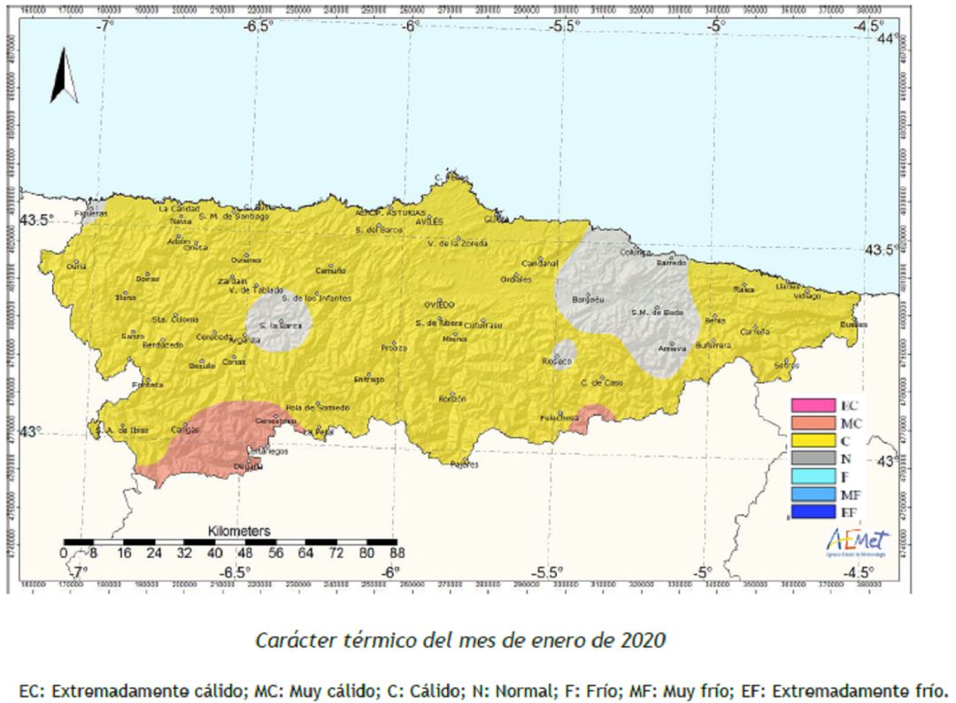 Enero ha sido más cálido y seco de lo habitual en Asturias Enero ha sido más cálido y seco de lo habitual en Asturias