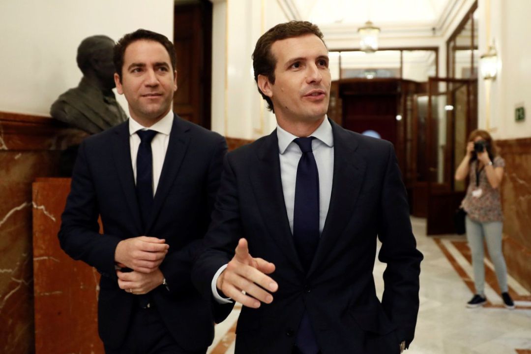 Teodoro García Egea junto a Pablo Casado Teodoro García Egea junto a Pablo Casado