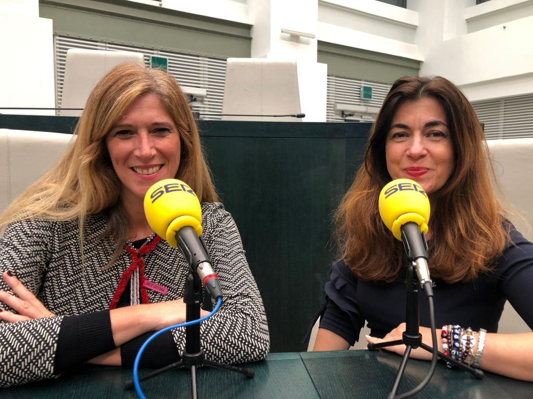 Pilar Perea, de Más Madrid, nos recibe desde su escaño. Pilar Perea, de Más Madrid, nos recibe desde su escaño.