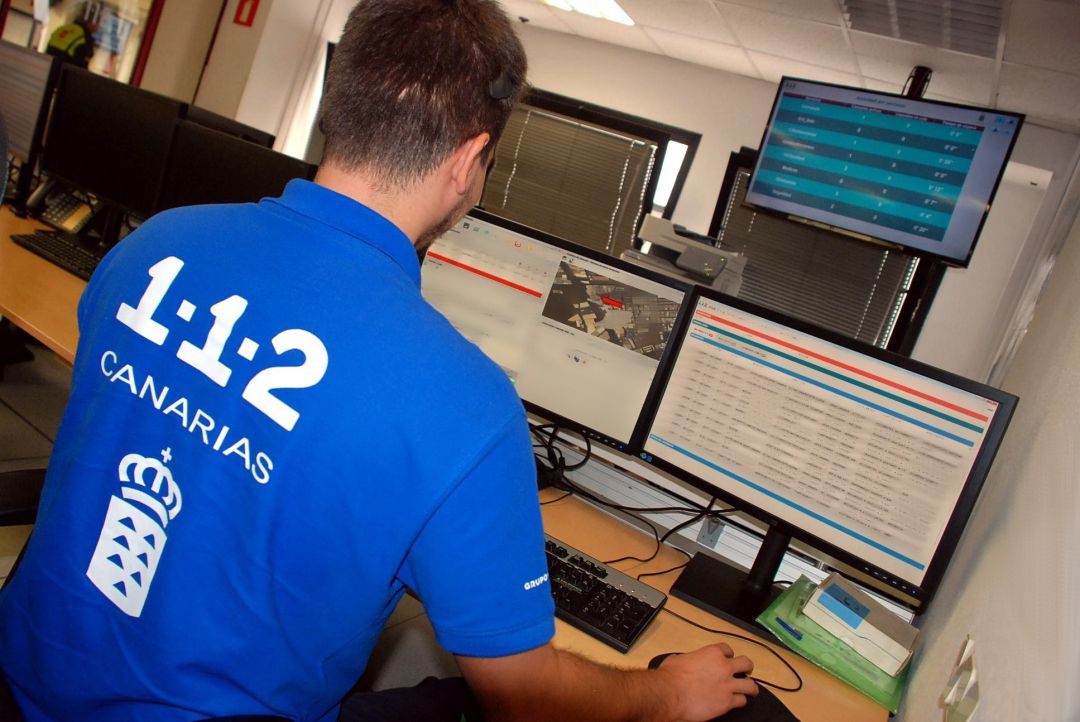 Sala operativa del Centro Coordinador de Emergencias y Seguridad (Cecoes) 1-1-2 Sala operativa del Centro Coordinador de Emergencias y Seguridad (Cecoes) 1-1-2