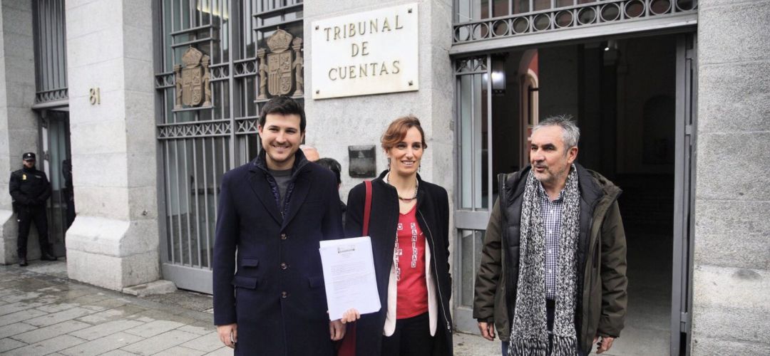 Los diputados regionales de Más Madrid frente al Tribunal de Cuentas Los diputados regionales de Más Madrid frente al Tribunal de Cuentas