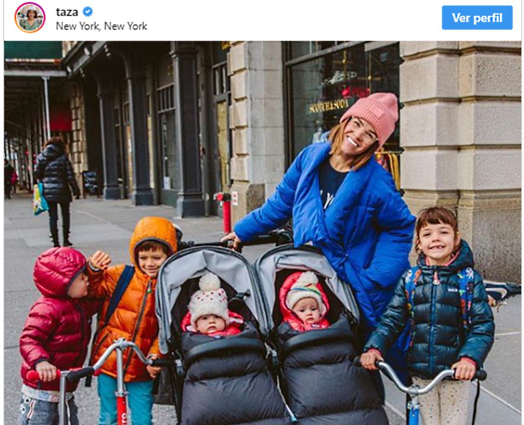 Foto publicada por Naomi Davis, madre de cinco hijos que publica en Instagram fotos sobre la vida cotidiana de su familia numerosa Foto publicada por Naomi Davis, madre de cinco hijos que publica en Instagram fotos sobre la vida cotidiana de su familia numerosa