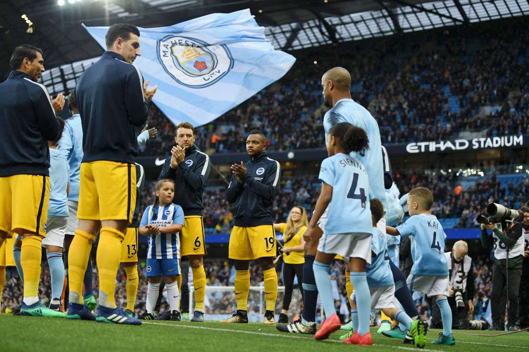 Manchester City and Brighton Manchester City and Brighton