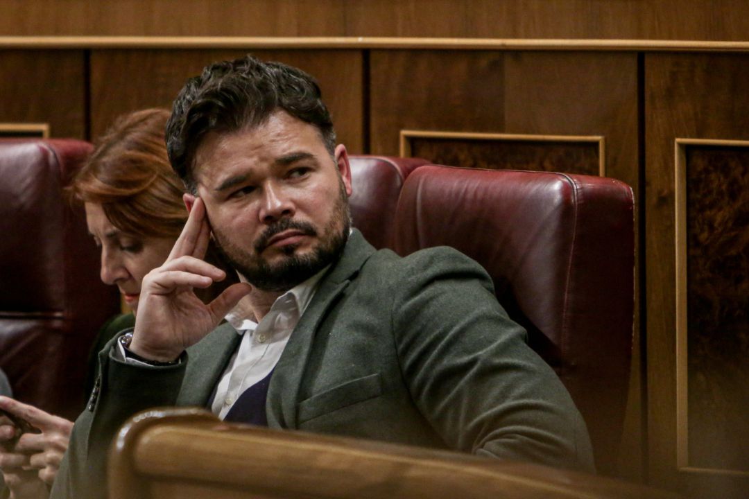 El portavoz de ERC en el Congreso de los Diputados, Gabriel Rufián El portavoz de ERC en el Congreso de los Diputados, Gabriel Rufián
