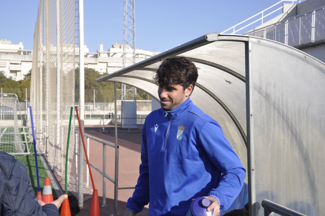 Manu Lebrón en un entrenamiento en La Granja Manu Lebrón en un entrenamiento en La Granja