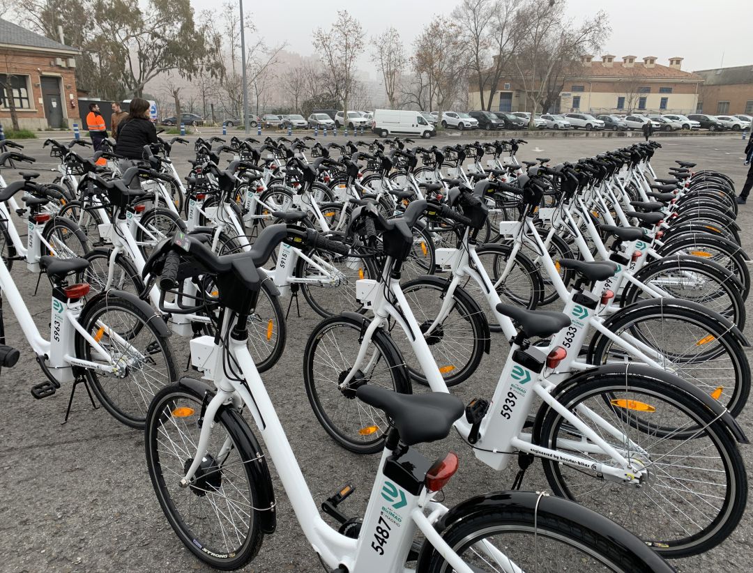 Parte de las 700 bicicletas que se van a incorporar al servicio de BiciMAD Parte de las 700 bicicletas que se van a incorporar al servicio de BiciMAD
