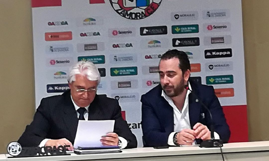 Alfredo Ruiz y Víctor Aldama, responsables del Grupo Vivir y ya directivos del Zamora CF Alfredo Ruiz y Víctor Aldama, responsables del Grupo Vivir y ya directivos del Zamora CF