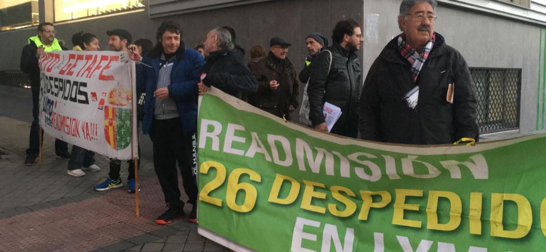 Una de las manifestaciones por la readmisión en LYMA Una de las manifestaciones por la readmisión en LYMA